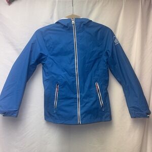 Tribord Boys Blue Waterproof Rain Coat Jacket Size 10 Years